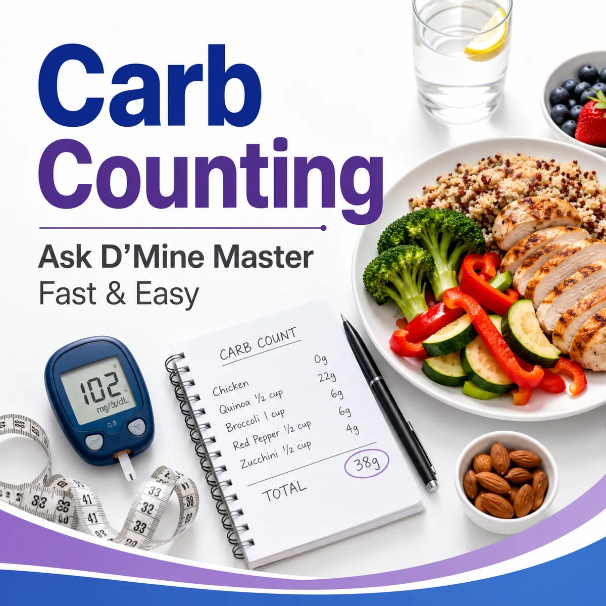 Carb Counting: Ask Dmine Master Fast & Easy