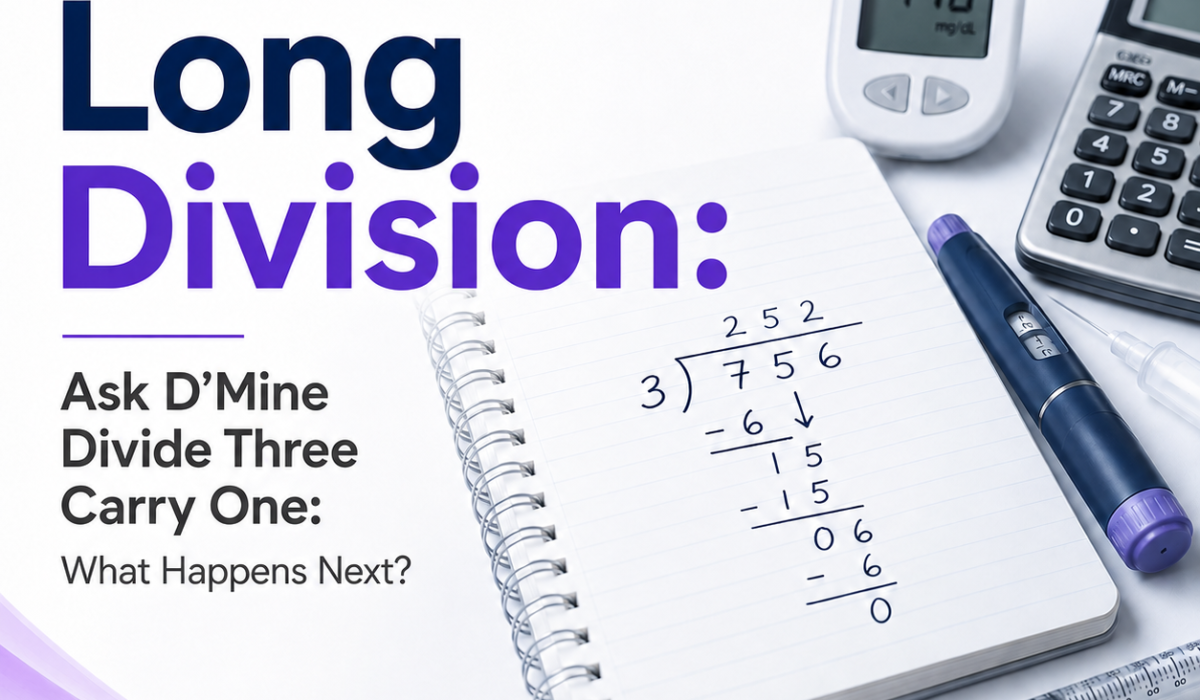Long division: Ask Dmine Divide Three Carry One: What Happens Next?