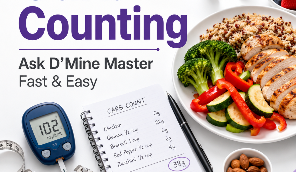 Carb Counting: Ask Dmine Master Fast & Easy
