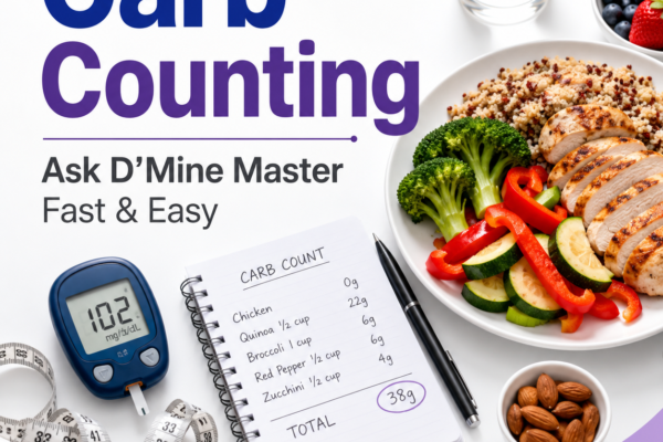 Carb Counting: Ask Dmine Master Fast & Easy