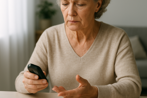 Brittle diabetes awareness and management illustration