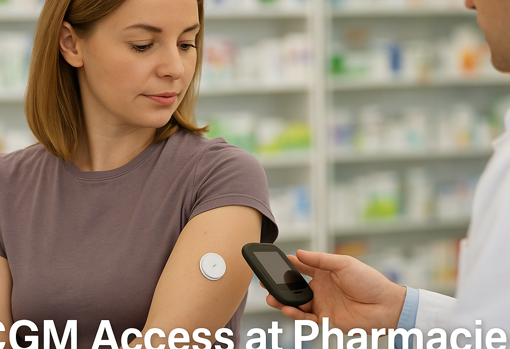 Continuous glucose monitor access at pharmacies