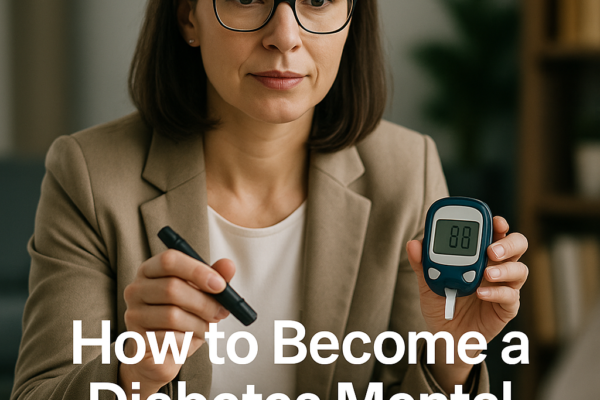 Professional supporting diabetes patients with mental health issues
