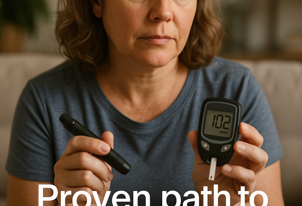 Illustration of a healthy lifestyle for Type 2 diabetes remission