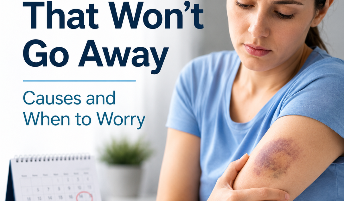 Bruise That Won’t Go Away: Causes and When to Worry