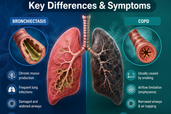 Bronchiectasis vs COPD: Key Differences & Symptoms