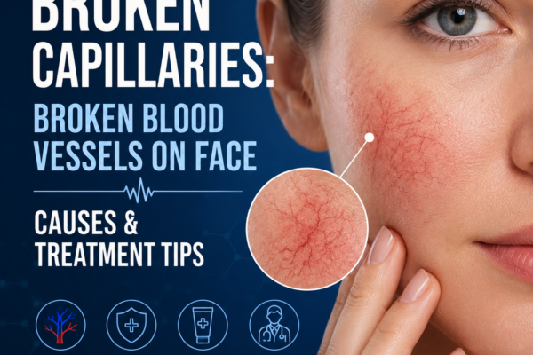 Broken capillaries: Broken Blood Vessels on Face Causes & Treatment Tips