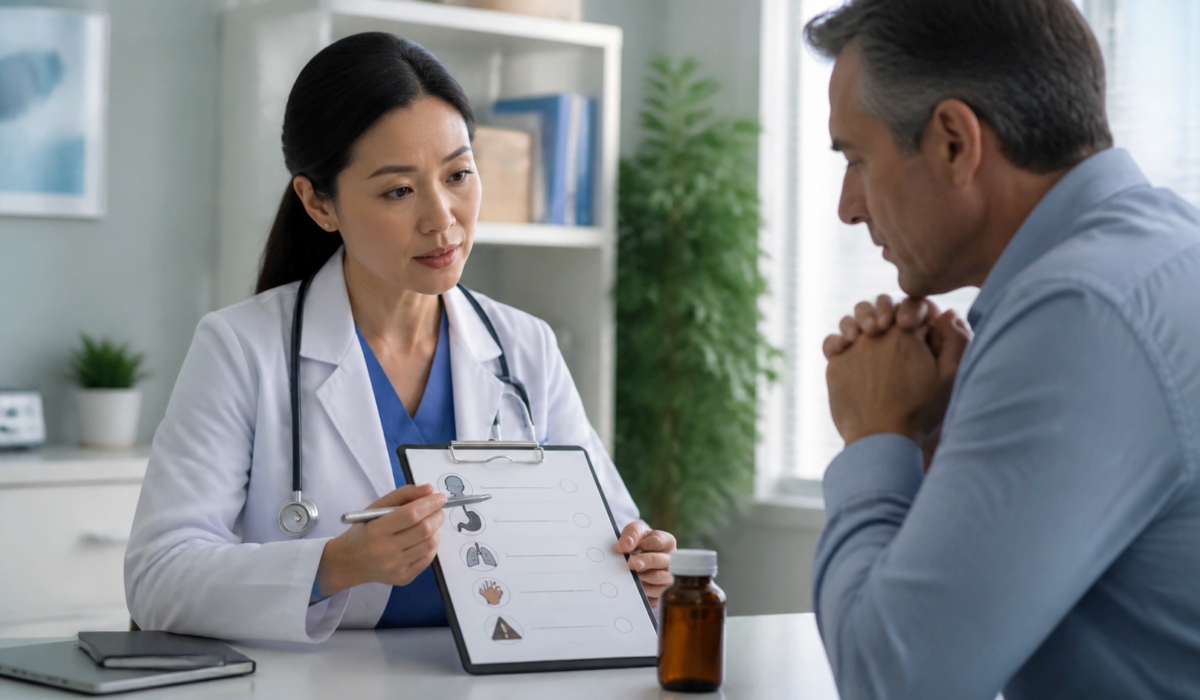 Medication safety review with a clinician